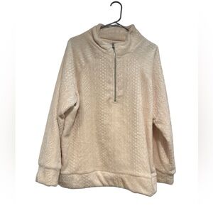 Daisy Fuentes Quarter-Zip Pullover Sweater NWOT